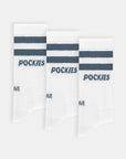 3-Pack Blue Striped L.A. Socks