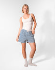 Blue Striped - Boyfriend Boxers