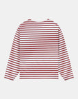 Oversized Boat Neck L/S - Red