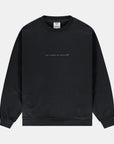 Faux Black Crewneck