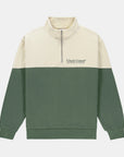 Green Panel Zip 1/2 fleece