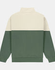 Green Panel Zip 1/2 fleece
