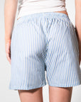 Ice Blue Striped - Boyfriend Boxers