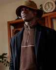 Kenson: 185CM/6'1 wearing size L.
