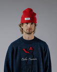 Bold Logo Beanie - Red