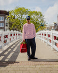 Oversized Boat Neck L/S - Red
