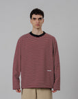 Striped LS - Red/Faux Black/OW