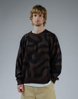 Swirl Knit - Brown