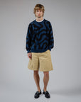 Swirl Knit - Navy