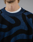 Swirl Knit - Navy