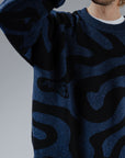 Swirl Knit - Navy