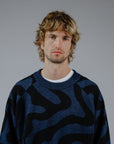 Swirl Knit - Navy