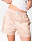 Sand Striped- Boyfriend Boxers