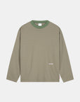 Striped LS - Green/Dusty Pink/Forest Green