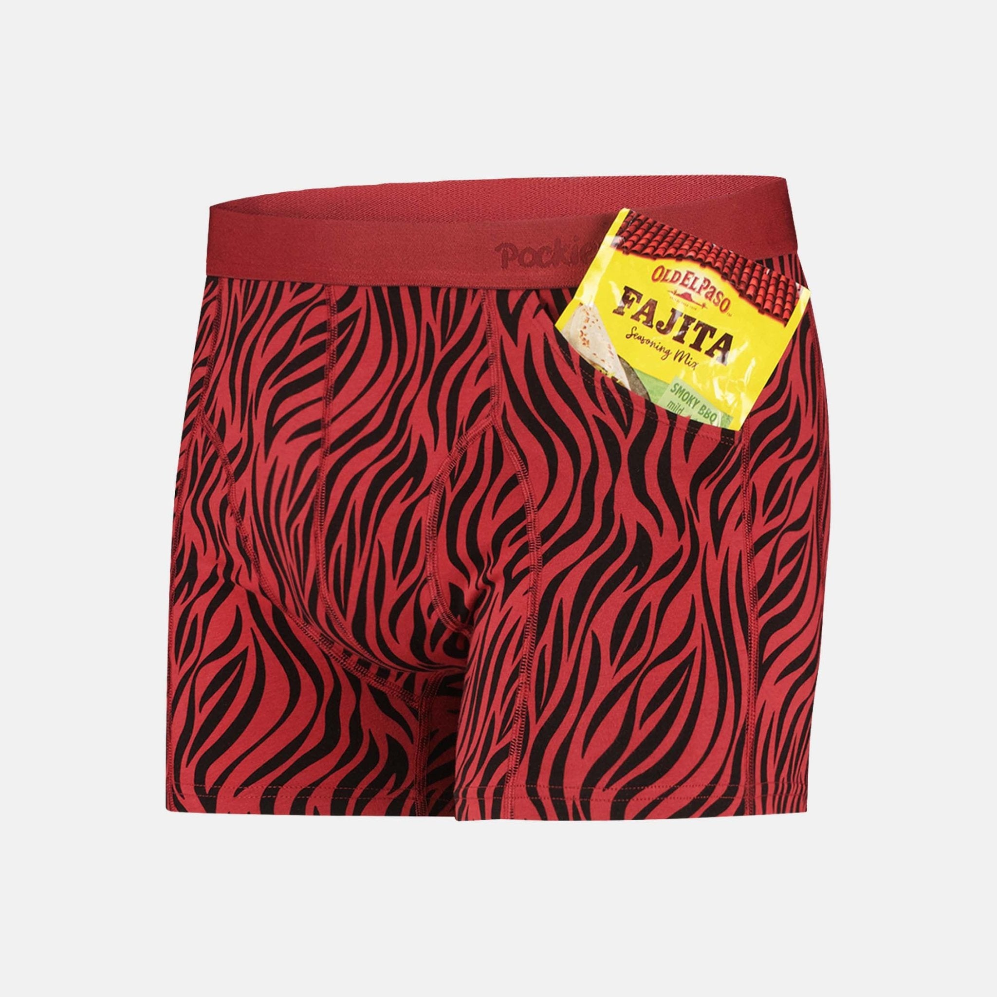 Deep Red Boxer Briefs (2-pockets)