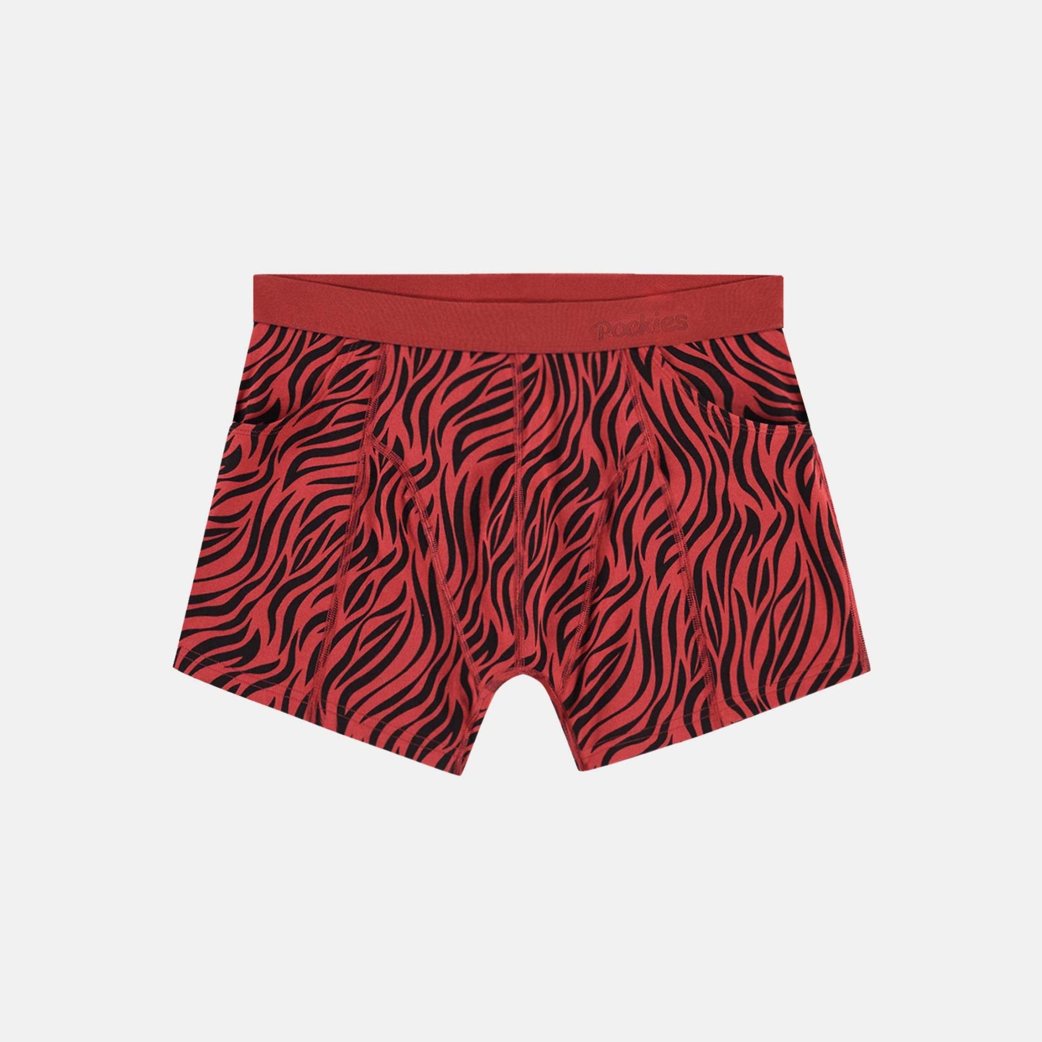 Deep Red Boxer Briefs (2-pockets)