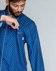 Navy Dots Pyjama Shirt