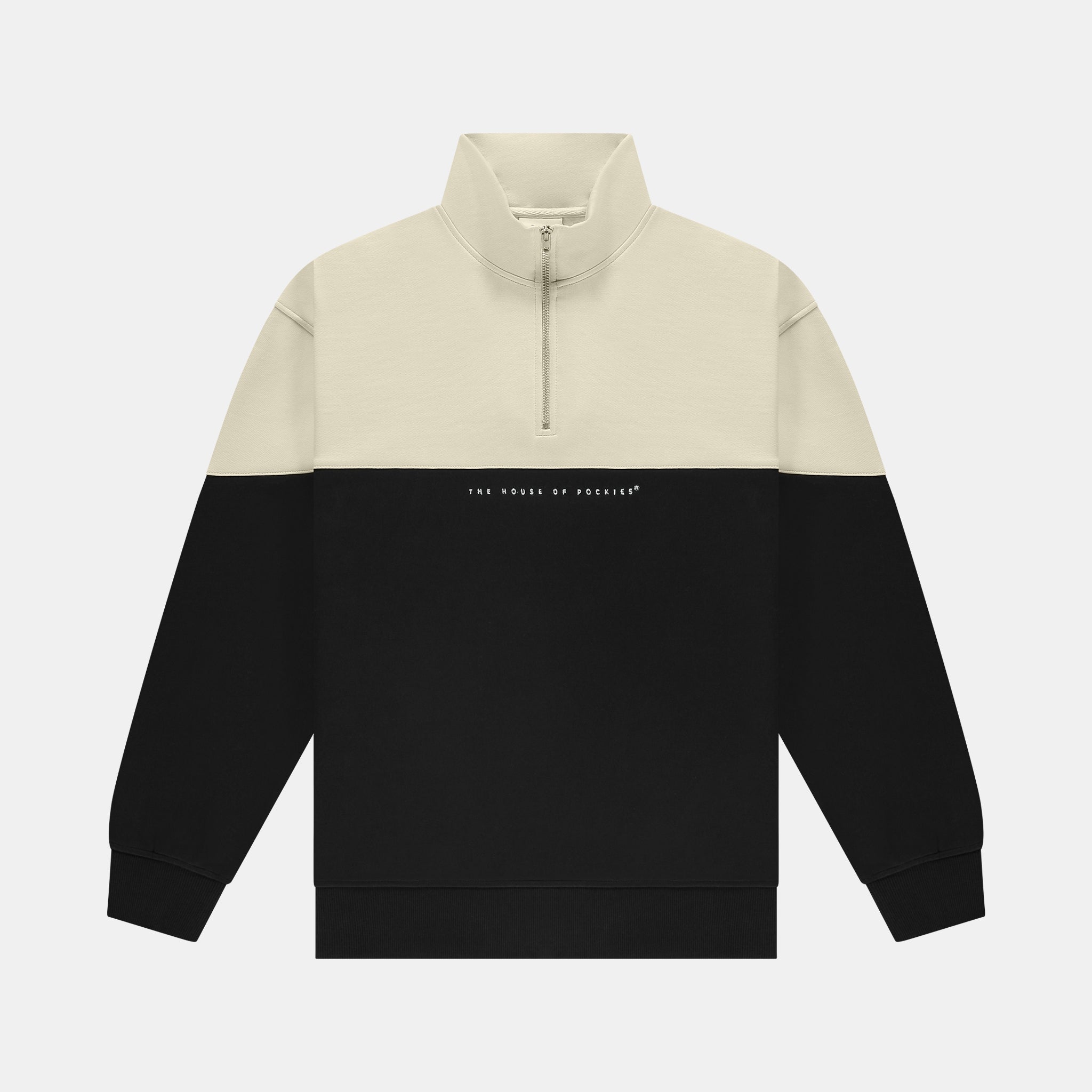 Faux Black Panel Zip