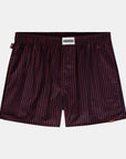 Striped Boyfriend Boxers - Navy/Red
