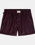 Striped Boyfriend Boxers - Navy/Red
