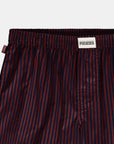 Striped Boyfriend Boxers - Navy/Red