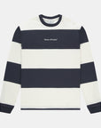Navy Striped LS