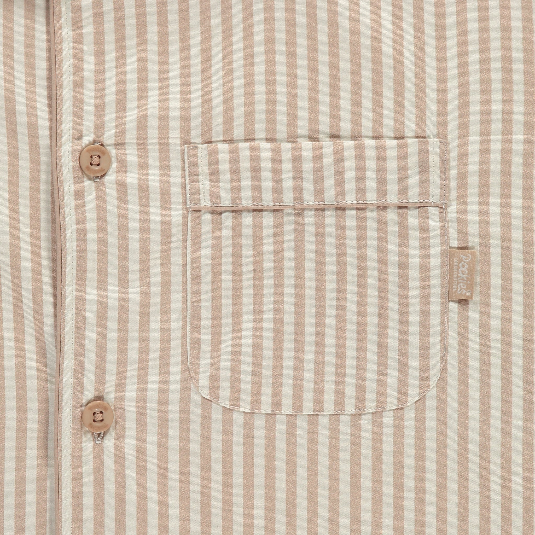 Sand Striped Pyjama Shirt