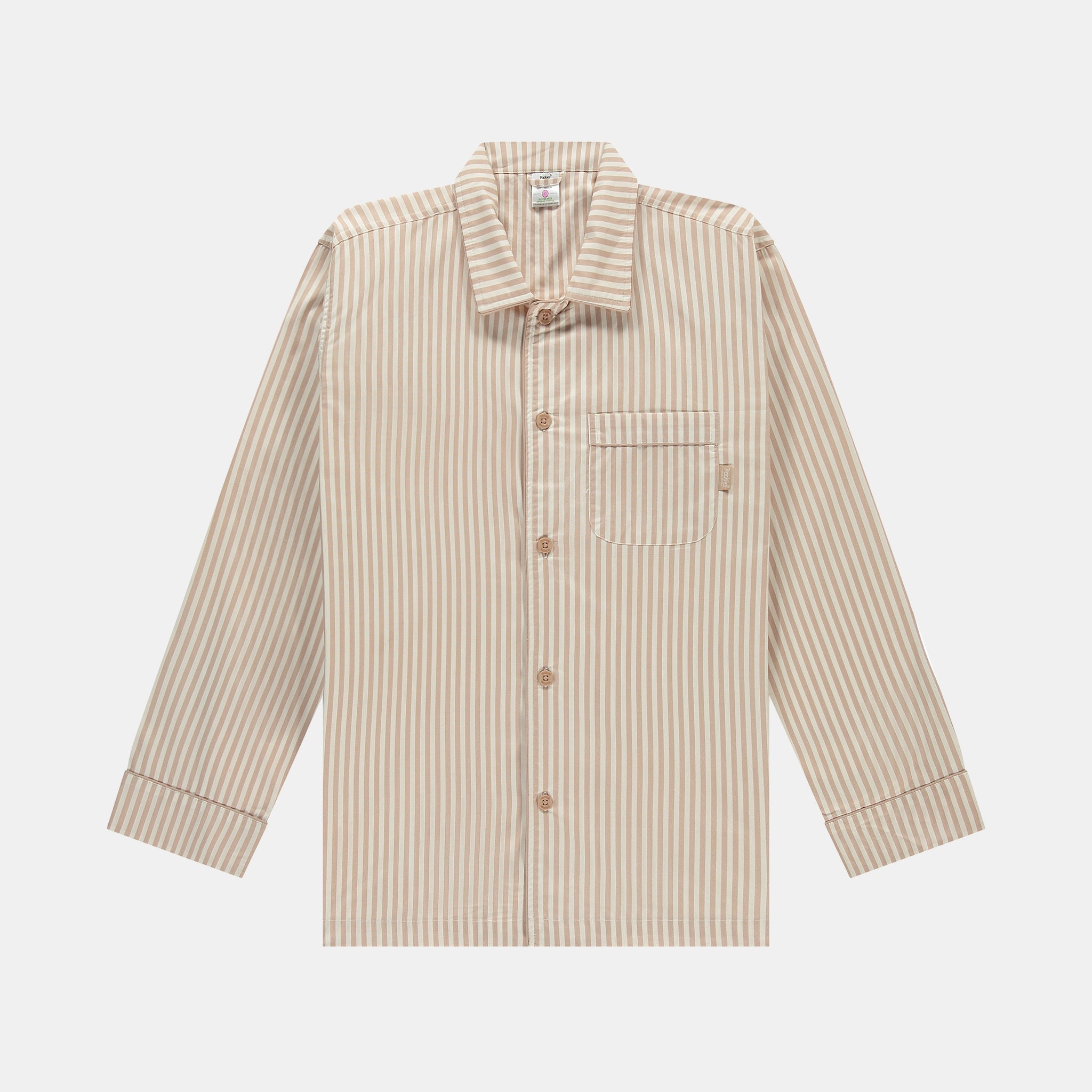 Sand Striped Pyjama Shirt