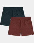2-Pack Striped Boxers BG/OR