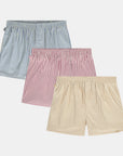 3-Pack Pastel Striped Boxers