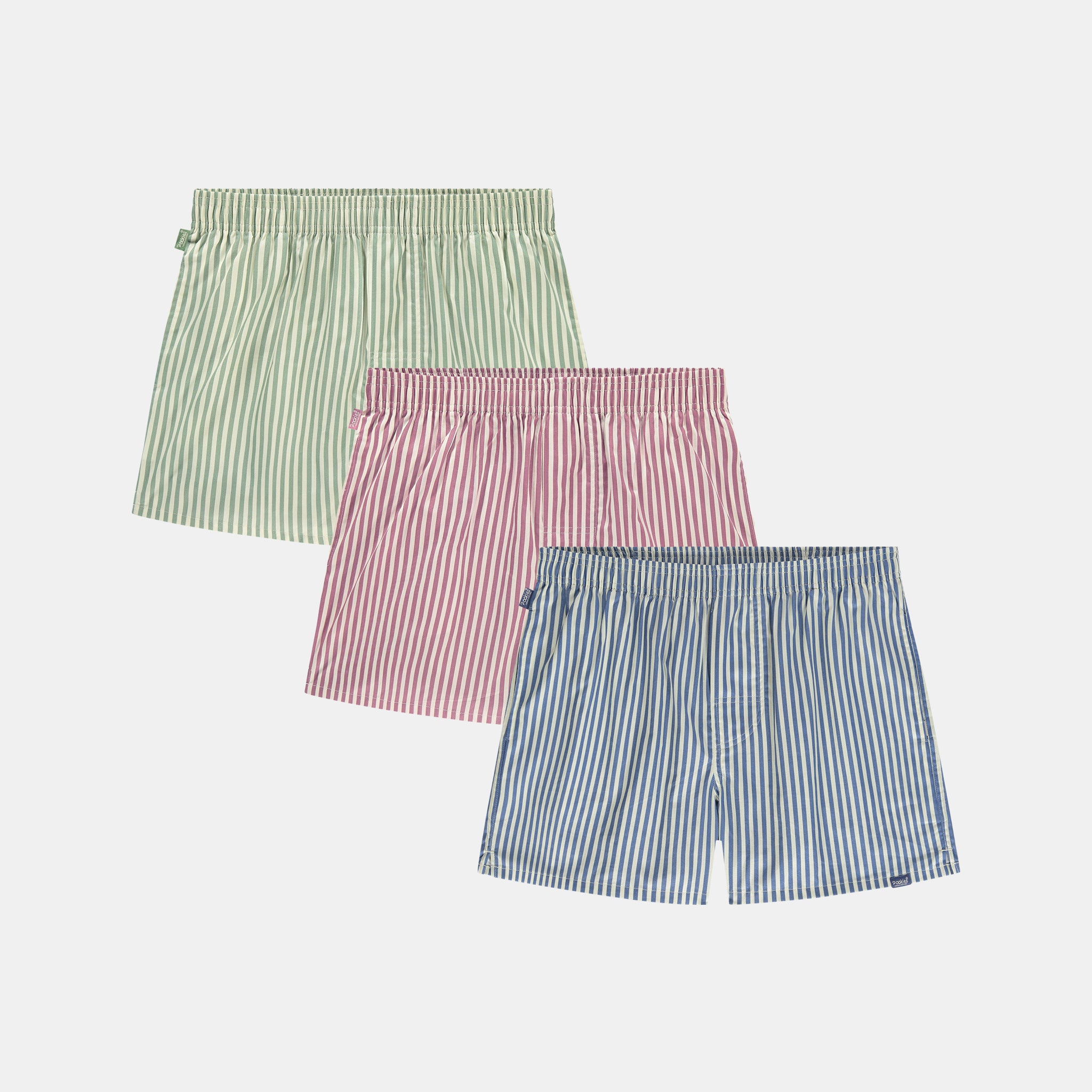 3-Pack - Striped Boxers