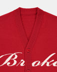 Broke Cardigan - Red