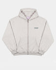 C.C. Zip Hoodie - Grey Melange