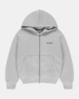 C.C. Zip Hoodie - Grey Melange