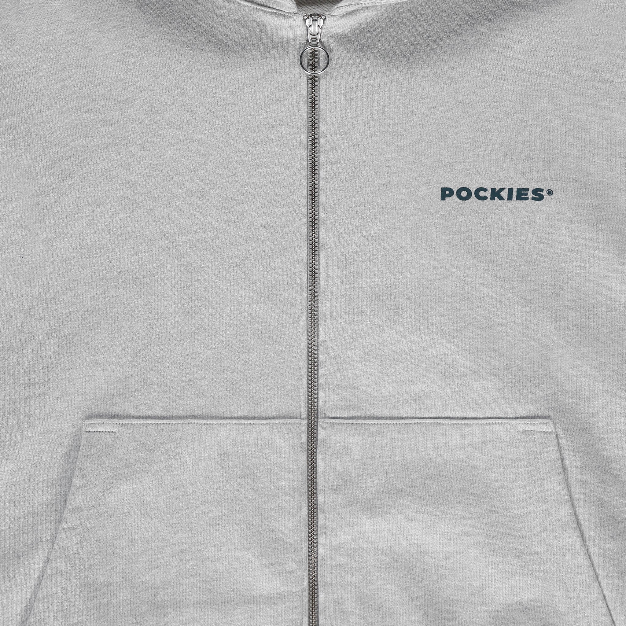 C.C. Zip Hoodie - Grey Melange
