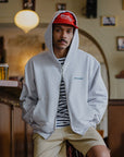 C.C. Zip Hoodie - Grey Melange