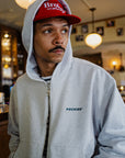 C.C. Zip Hoodie - Grey Melange