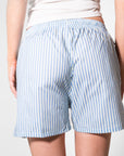 Ice Blue Striped - Boyfriend Boxers