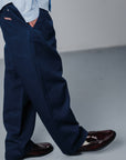 Twill Cottage Trousers - Navy