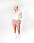 Pink Striped - Boyfriend Boxers
