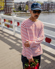 Oversized Boat Neck L/S - Red