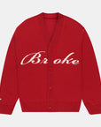Broke Cardigan - Red