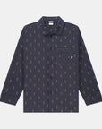 Ski Man Pyjama Shirt - Navy