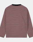 Striped LS - Red/Faux Black/OW