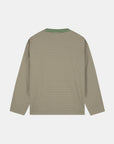 Striped LS - Green/Dusty Pink/Forest Green