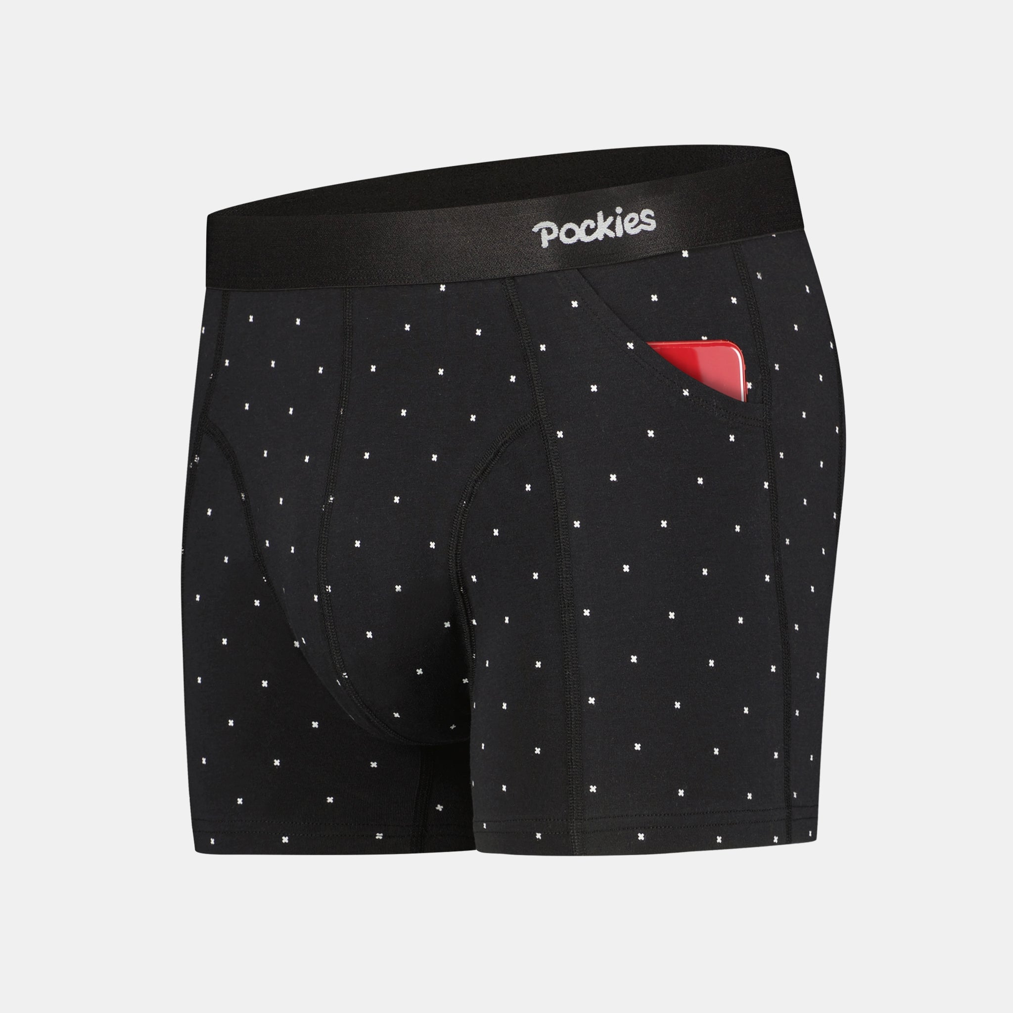 Black X&#39;s Boxer Briefs (2-pockets)