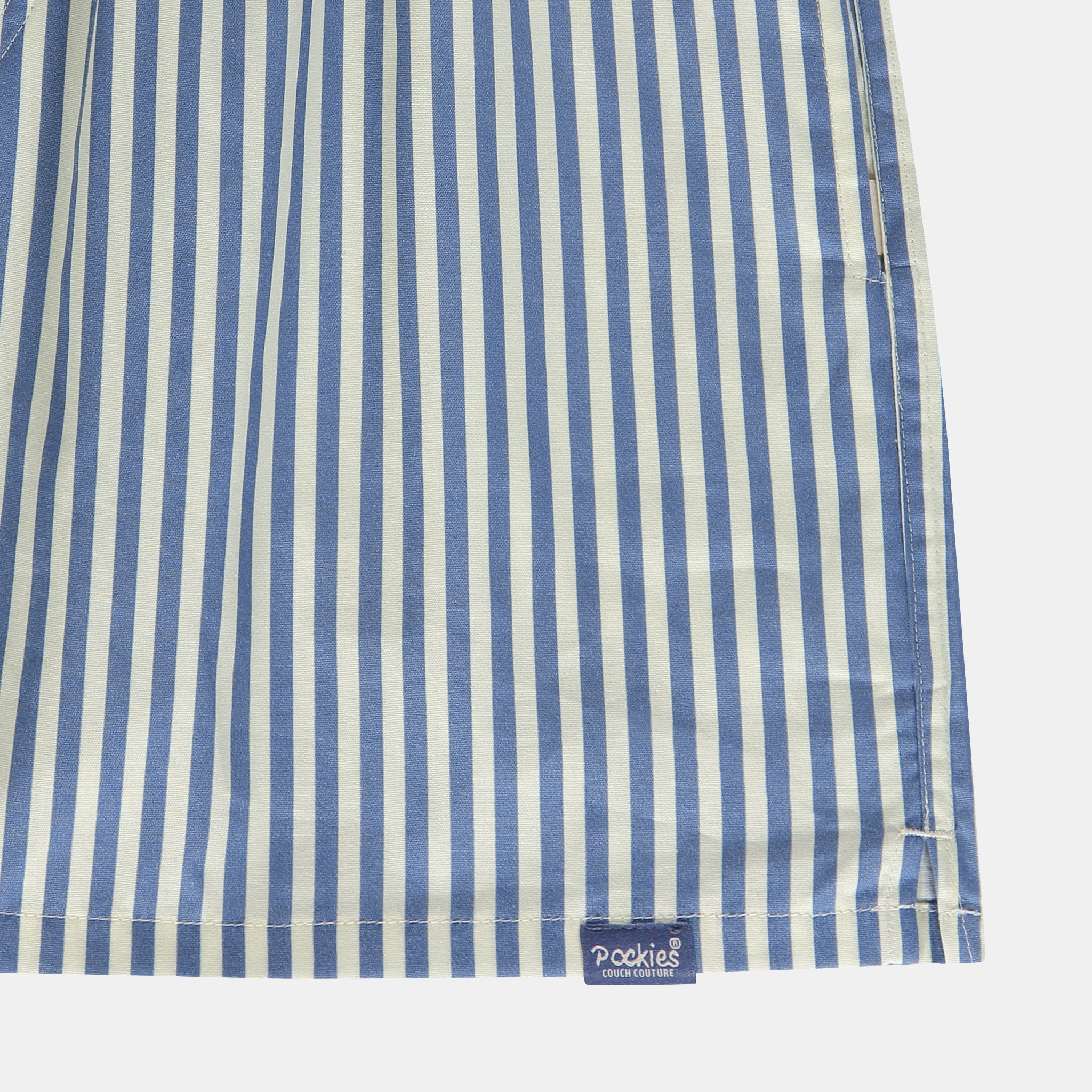 Pocketless Blue Striped
