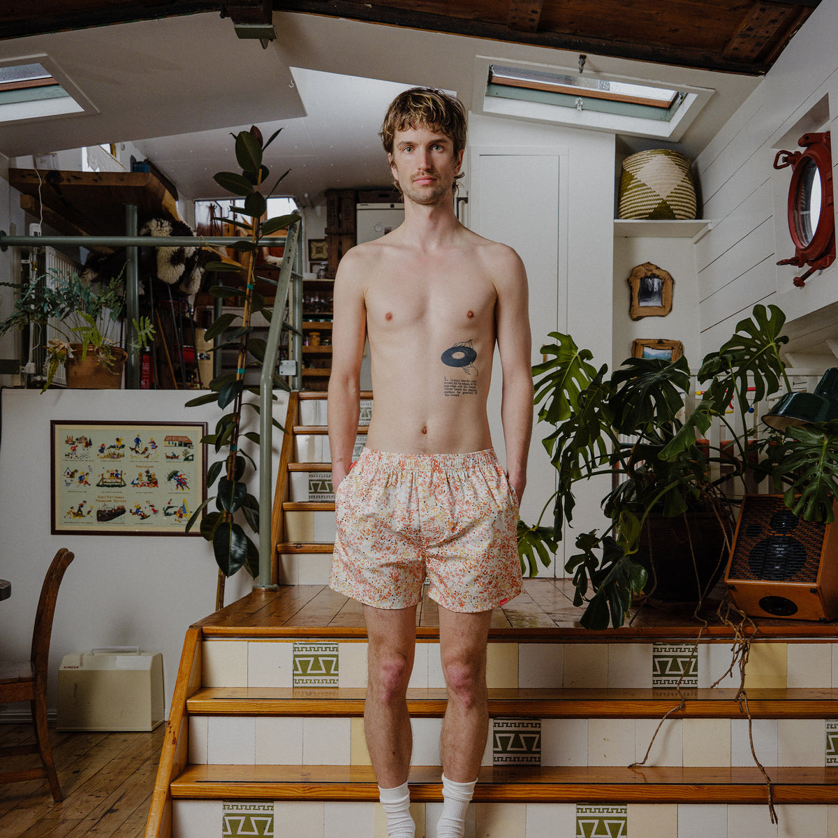 Flower Boxers - O/W