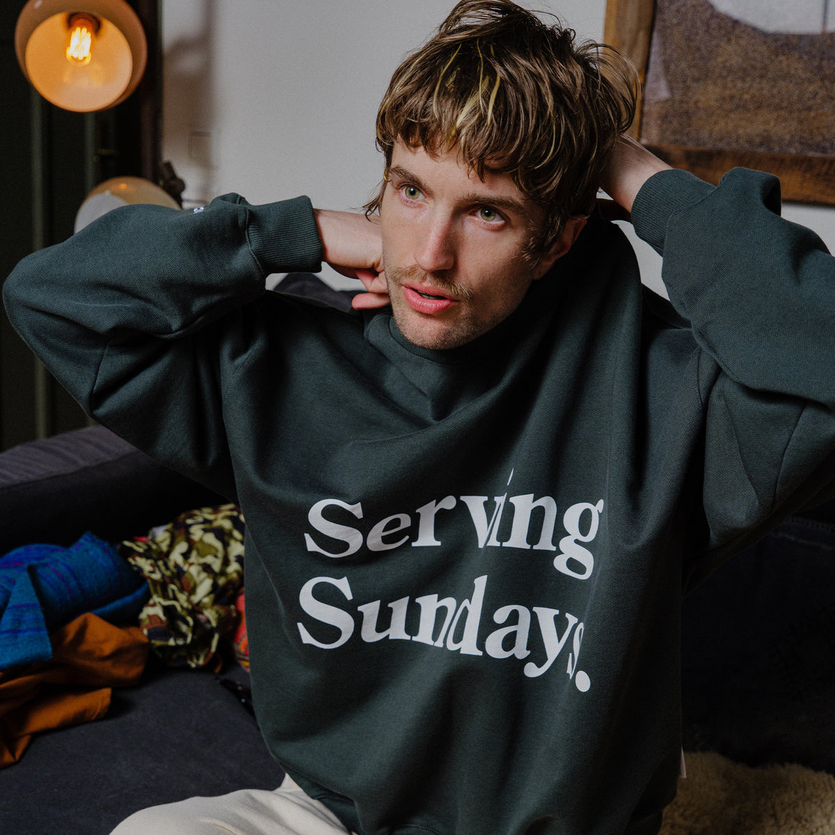 Oversized Sundays Crew - Green