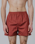 Striped Boxers - Red/Orange